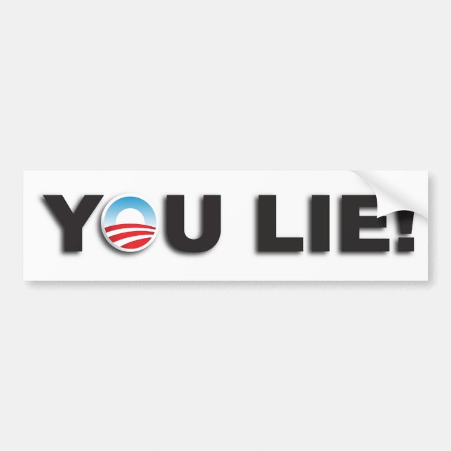 You Lie! Bumper Sticker (Front)