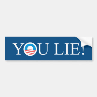 YOU LIE! BUMPER STICKER