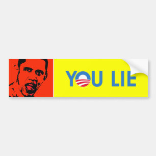 You Lie bumper sticker blue
