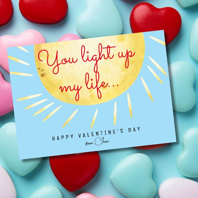 You light up my life funny Valentine's day  Holiday Card (Creator Uploaded)