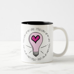 You Light Up My Life Two-Tone Coffee Mug