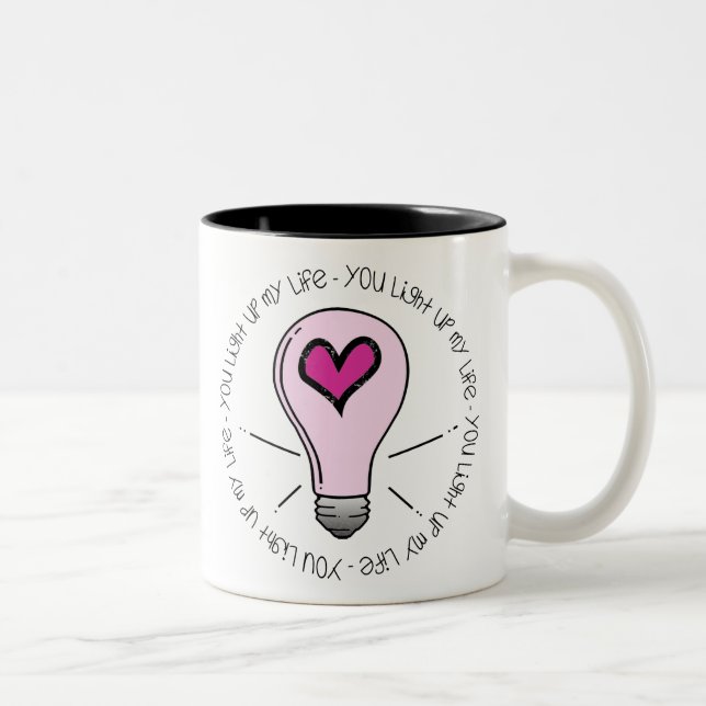 You Light Up My Life Two-Tone Coffee Mug (Right)