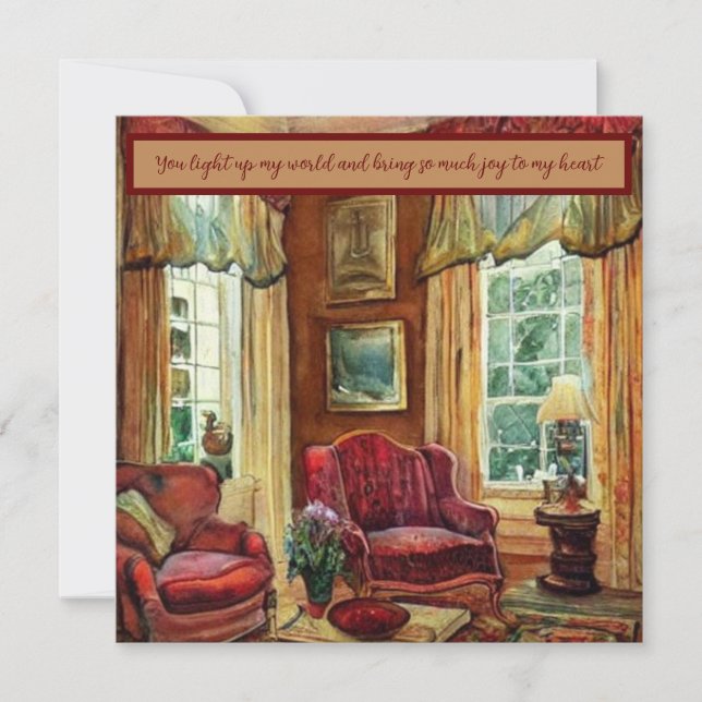 You light up my world  card (Front)