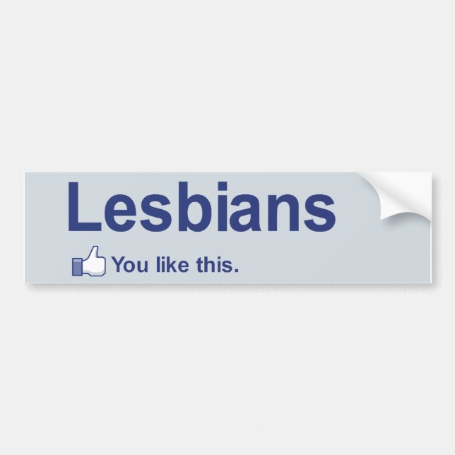 YOU LIKE LESBIANS BUMPER STICKER (Front)