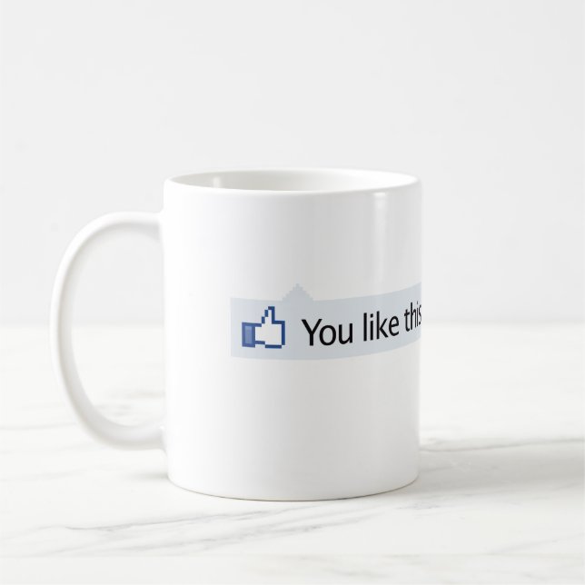 you like this Facebook thumbs up Coffee Mug (Left)