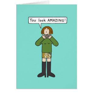 You Look Amazing Cartoon Lady