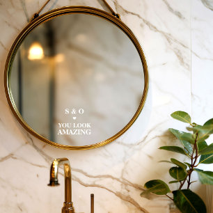 You Look Amazing Wedding Bathroom Mirror Elegant