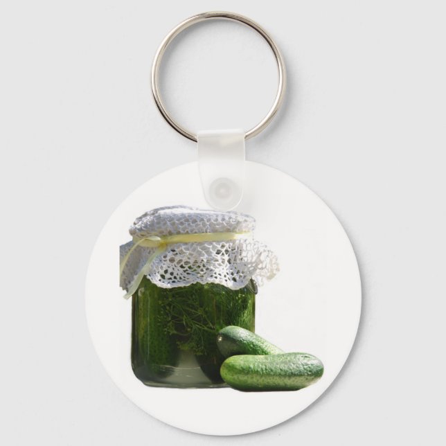 You look as cool as a cucumber. key ring (Front)