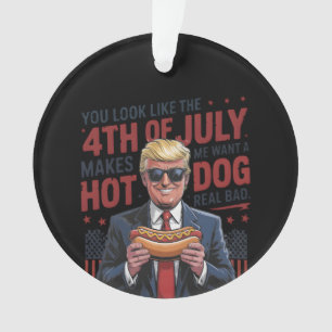 You Look Like The 4th July Makes Me Want A Hot Dog Ornament