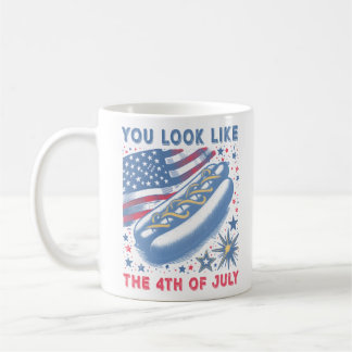 You Look Like The 4th Of July Hot Dog Viral Sloth Coffee Mug