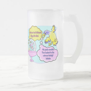You looked in the mirror lately frosted glass beer mug