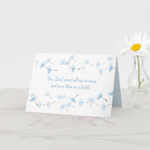 You Lord Save All My Tears Sympathy Card