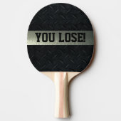 You Lose Smack Talk Ping Pong Paddle (Back)