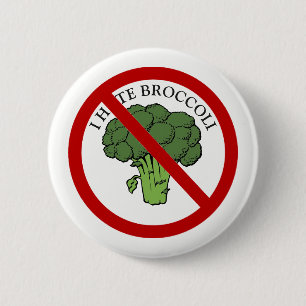 You love broccoli? 6 cm round badge
