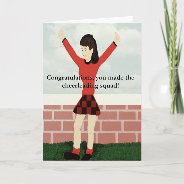 You made the cheerleading squad Card (Front)