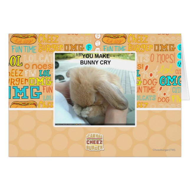 You make bunny cry (Front Horizontal)
