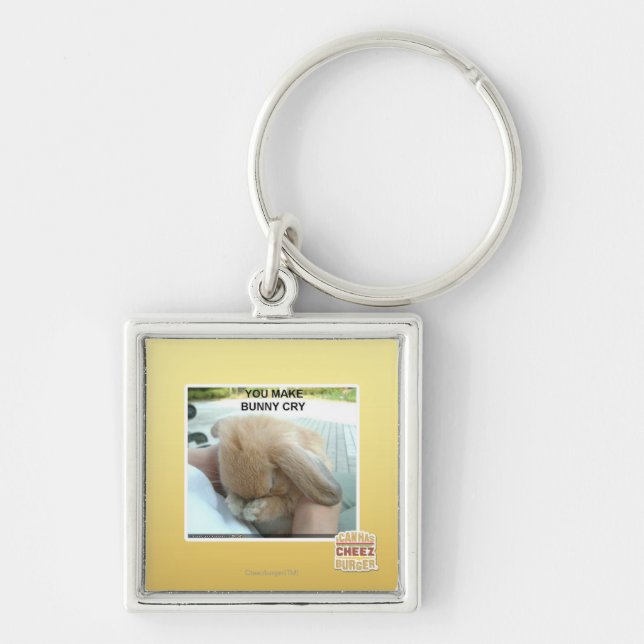 You make bunny cry key ring (Front)