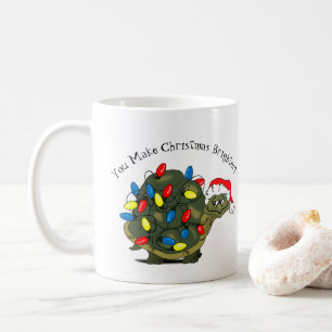 You Make Christmas Brighter! Turtle Coffee Mug