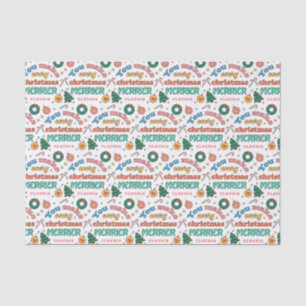 You Make Every Christmas Merrier Cute Retro Tissue Paper