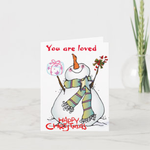 YOU MAKE ME ****A HAPPY CHRISTMAS"**** HOLIDAY CARD