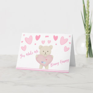 You Make Me Beary Happy Holiday Card