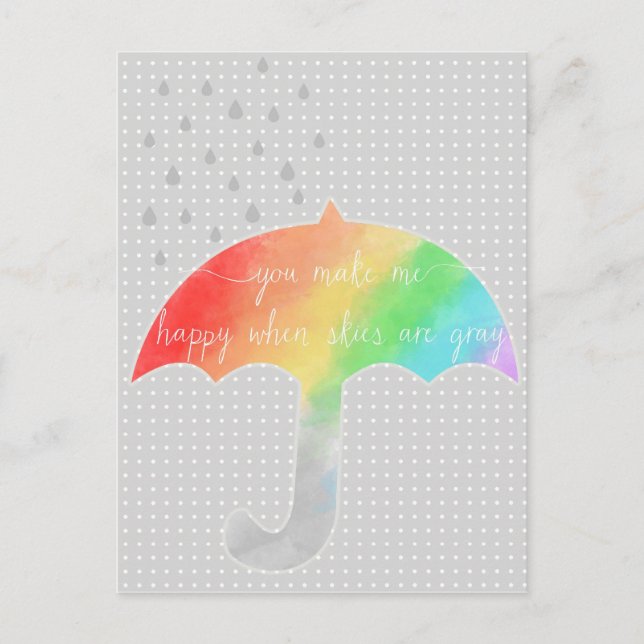 You Make Me Happy postcard (Front)