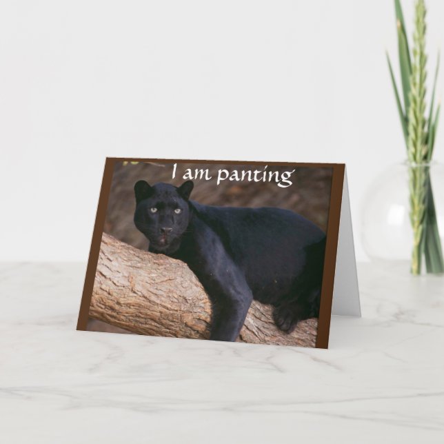 YOU MAKE ME PANT WITH EXCITEMETN BIRTHDAY CARD (Front)