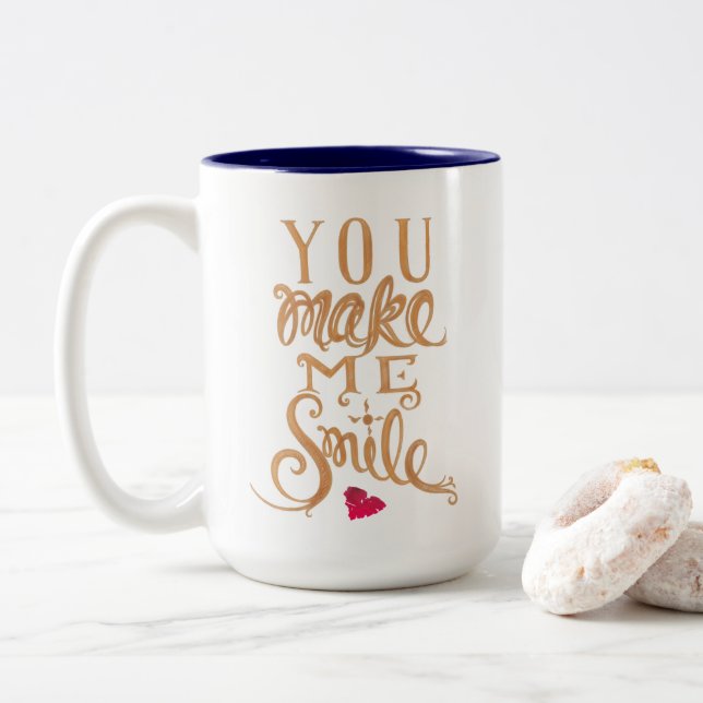 You Make Me Smile - coffee mug (With Donut)
