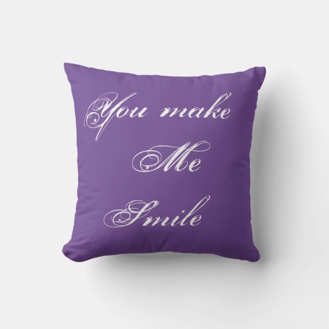 You make me smile cushion (Front)
