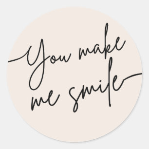 “You Make Me Smile” Cute Encouragement Sticker