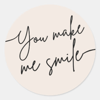 “You Make Me Smile” Cute Encouragement Sticker