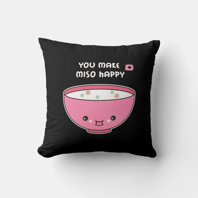 you make Miso Happy Cute bowl Cushion (Front)