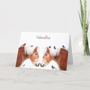 You make my heart go giddy-up: Valentine's Day Holiday Card