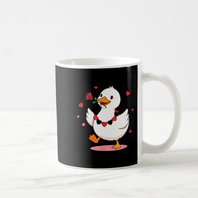 You Make My Heart Go Honk Funny Goose Valentine’s  Coffee Mug (Right)