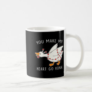 You Make My Heart Go Honk Valentine Goose Heart Si Coffee Mug