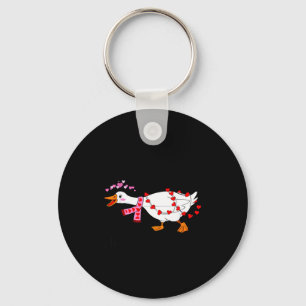 You Make My Heart Go Honk Valentine Goose Heart Si Key Ring