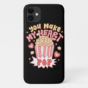 You Make My Heart Pop Funny Valentine's Day iPhone 11 Case