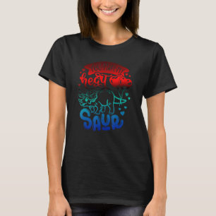 You Make My Heart Saur Cute Dinosaur Valentines T-Shirt