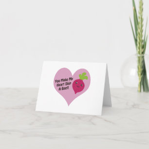 You Make My Heart Skip A Beet Holiday Card