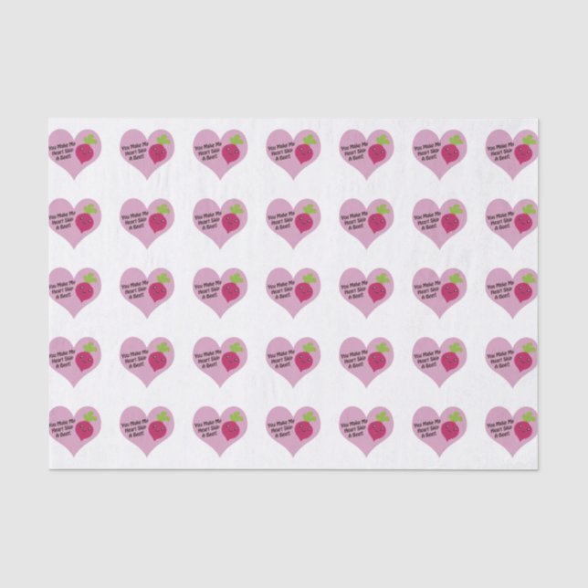 You Make My Heart Skip A Beet Tissue Paper (Front)