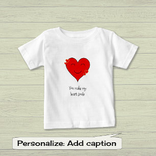 You make my heart smile baby T-Shirt