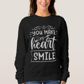 You Make My Heart Smile Couple Matching Love Boys  Sweatshirt