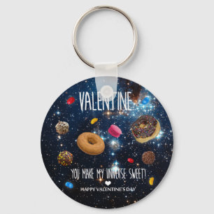 You make my universe sweet Valentine Key Ring