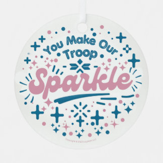 You make our troop Sparkle Metal Tree Decoration