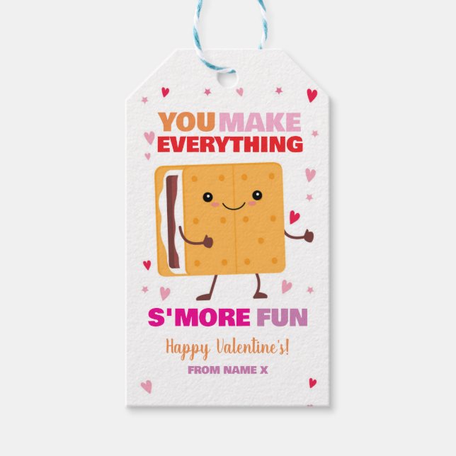 You Make S'MORE fun Valentines Day Tag (Front)