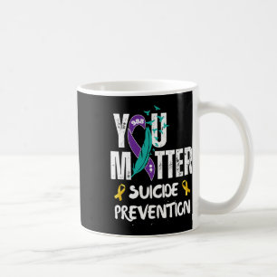 You Matter 988 Suicide Prevention Awareness Ribbon Coffee Mug