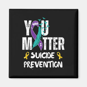 You Matter 988 Suicide Prevention Awareness Ribbon Magnet