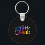 You Matter - Mental Health Awareness Inspirational Key Ring<br><div class="desc">You Matter - Mental Health Awareness Inspirational Gifts</div>