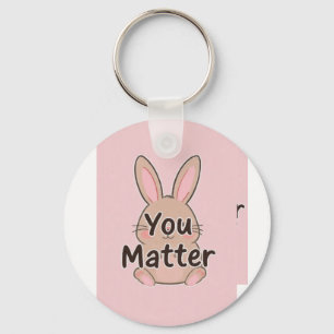 You Matter Pin Button Keychain-Mental Health Aware Key Ring