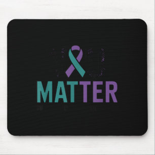 You Matter Prevention Awareness Ribbon Mouse Pad